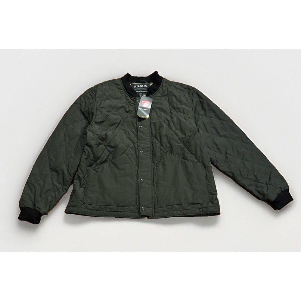 Filson Quilted Pack Jacket Men's 2XL Dark Otter Green Primaloft Coat TV Tech NYC